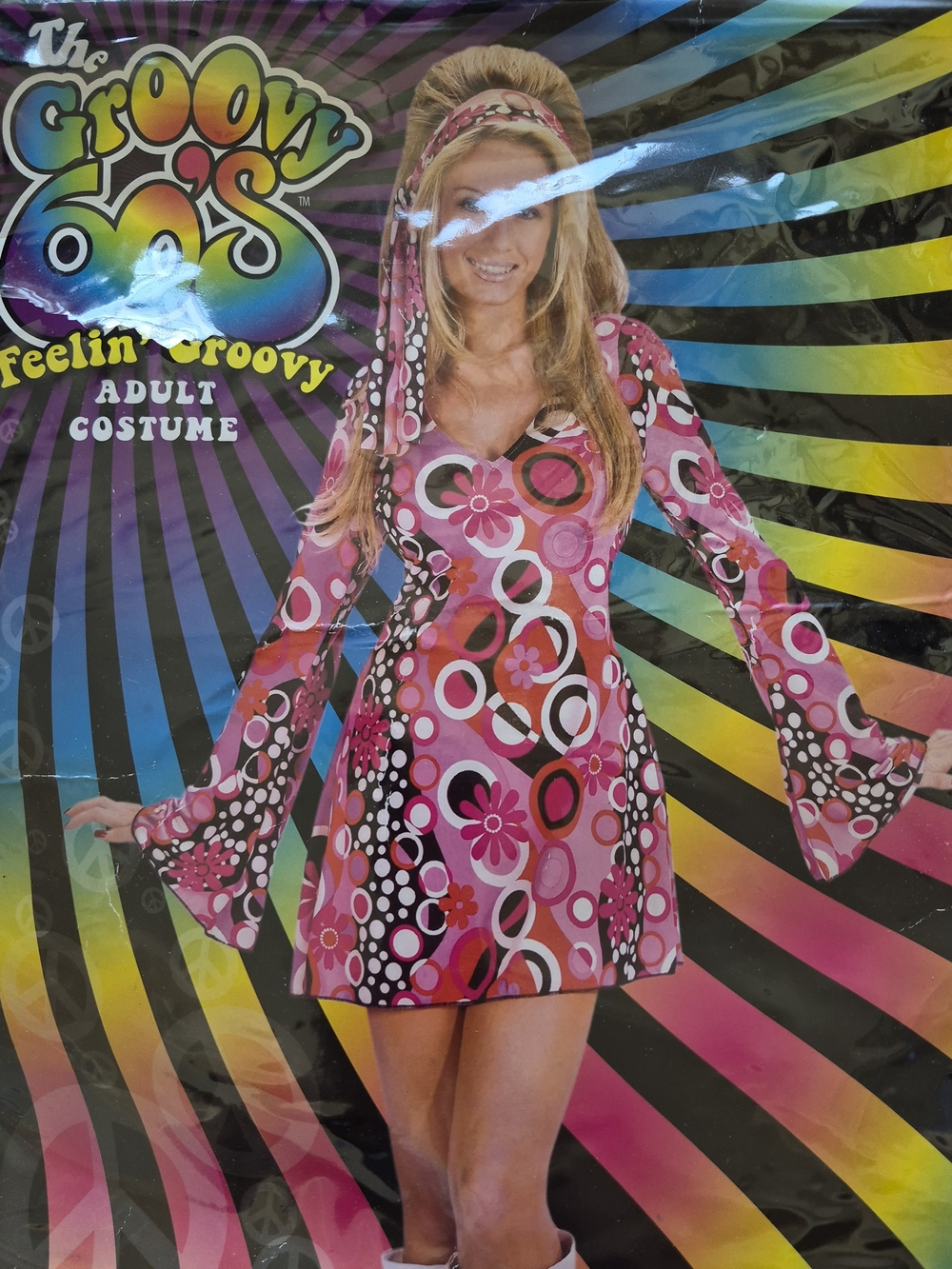 The Groovy 60s Pink Retro Floral Mini Dress